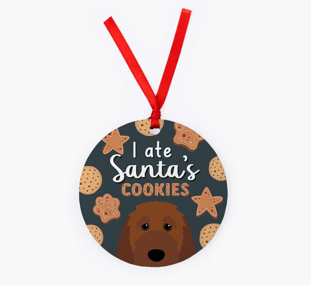 I Ate Santa's Cookies: Personalized {breedFullName} Christmas Decoration