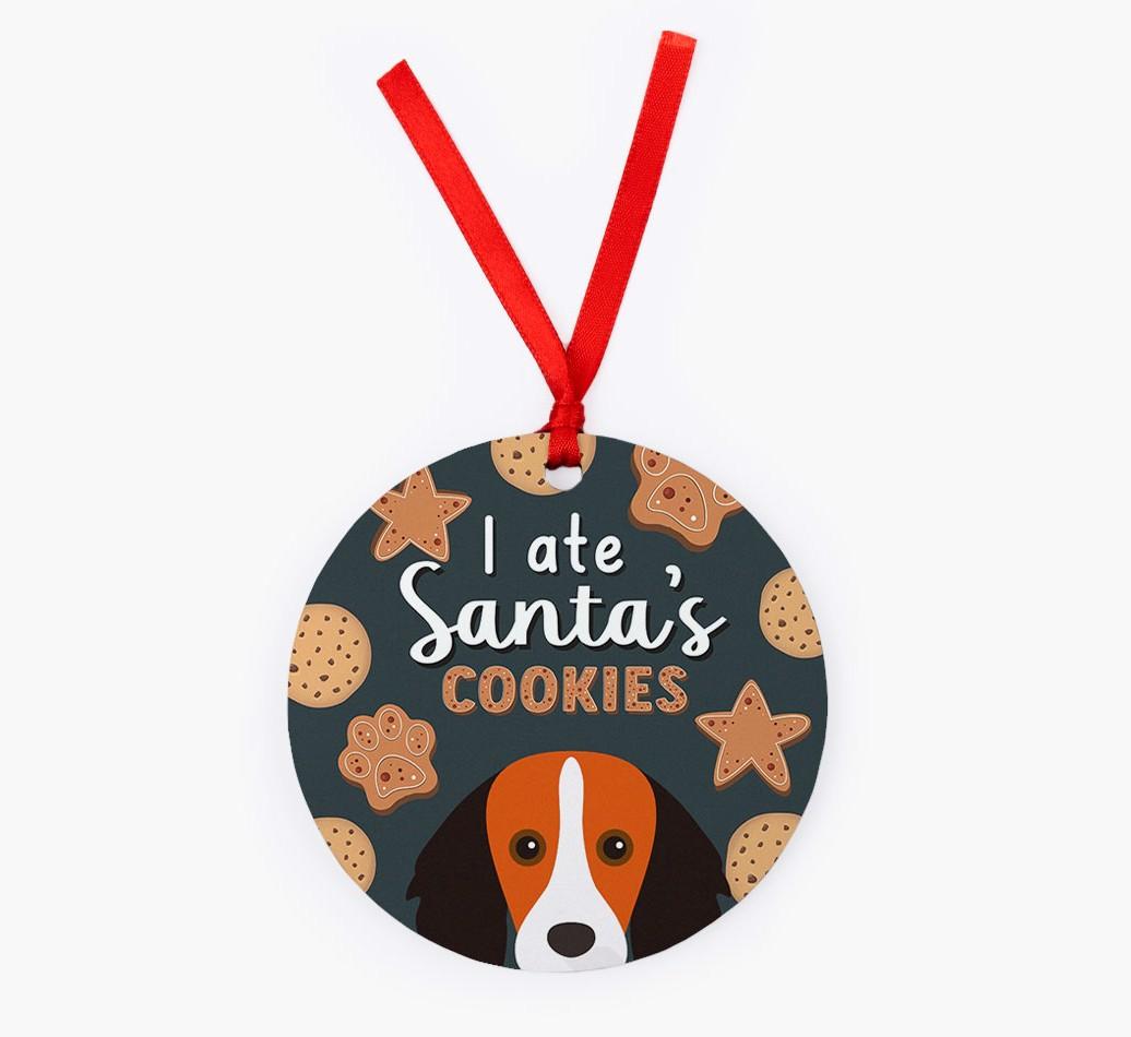 I Ate Santa's Cookies: Personalized {breedFullName} Christmas Decoration