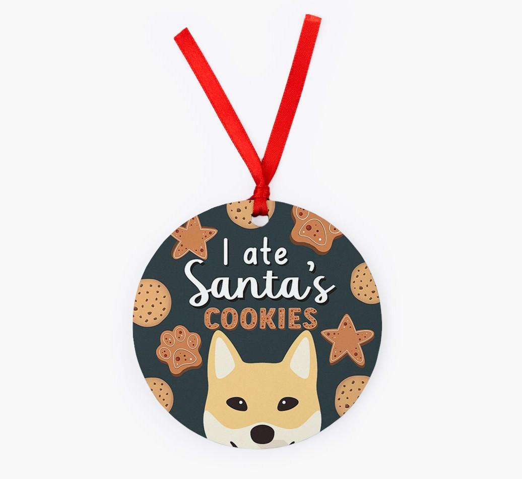 I Ate Santa's Cookies: Personalized {breedFullName} Christmas Decoration