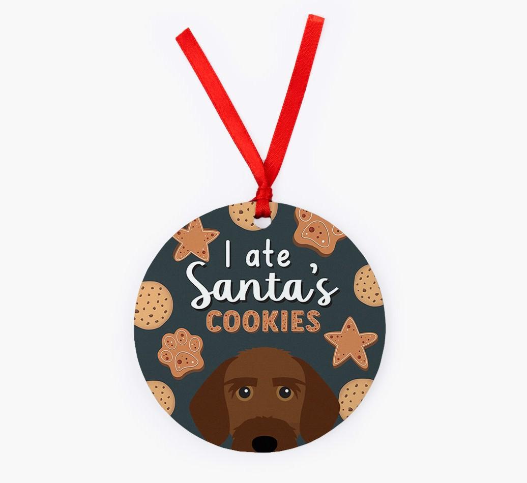 I Ate Santa's Cookies: Personalized {breedFullName} Christmas Decoration