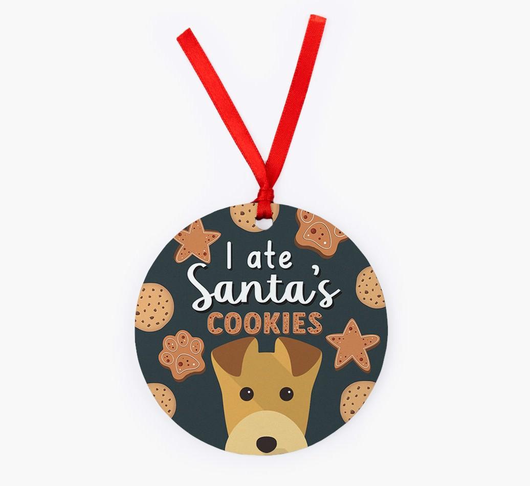 I Ate Santa's Cookies: Personalized {breedFullName} Christmas Decoration