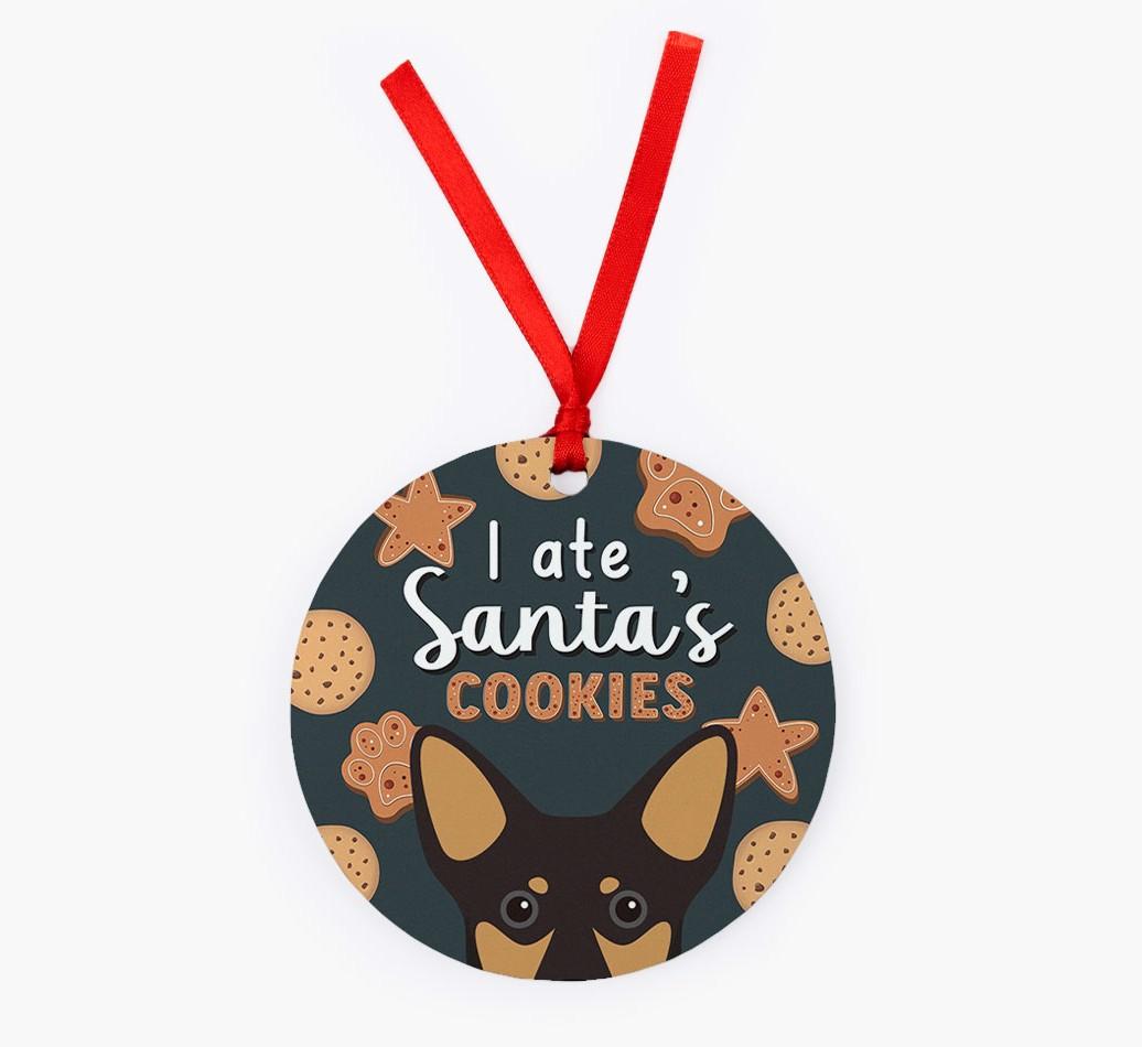 I Ate Santa's Cookies: Personalized {breedFullName} Christmas Decoration