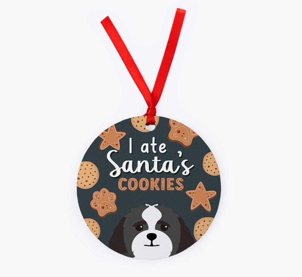 I Ate Santa's Cookies: Personalized {breedFullName} Christmas Decoration
