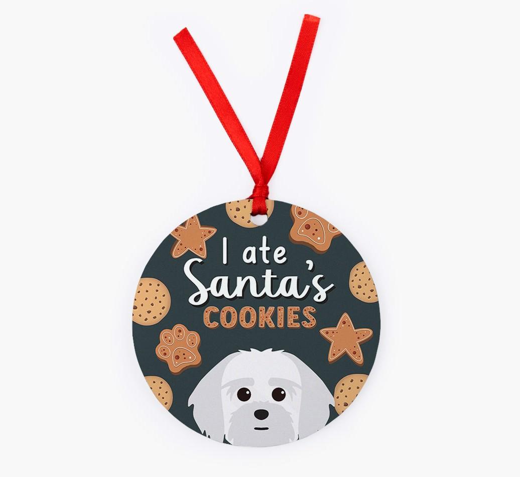 I Ate Santa's Cookies: Personalized {breedFullName} Christmas Decoration