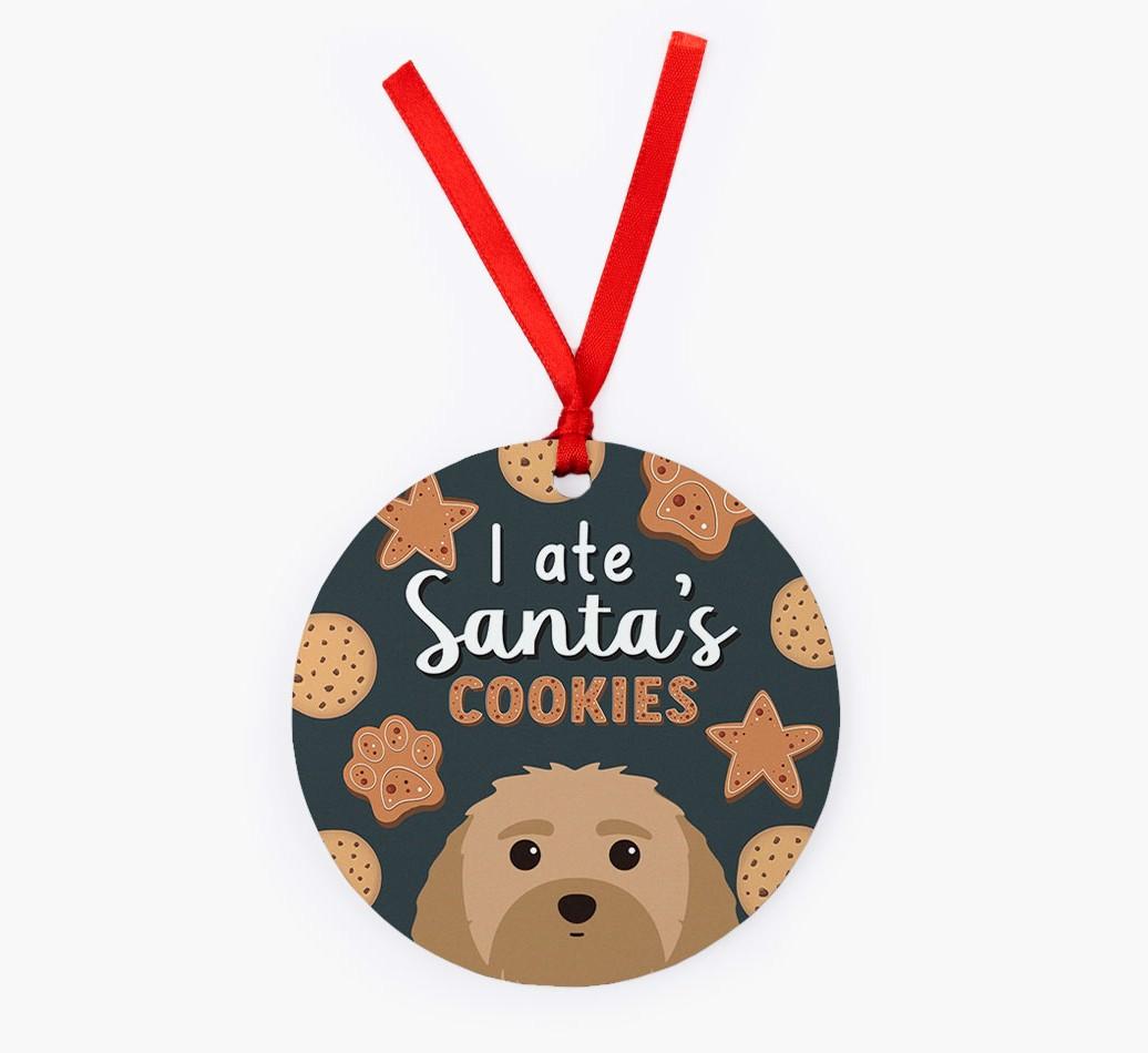 I Ate Santa's Cookies: Personalized {breedFullName} Christmas Decoration