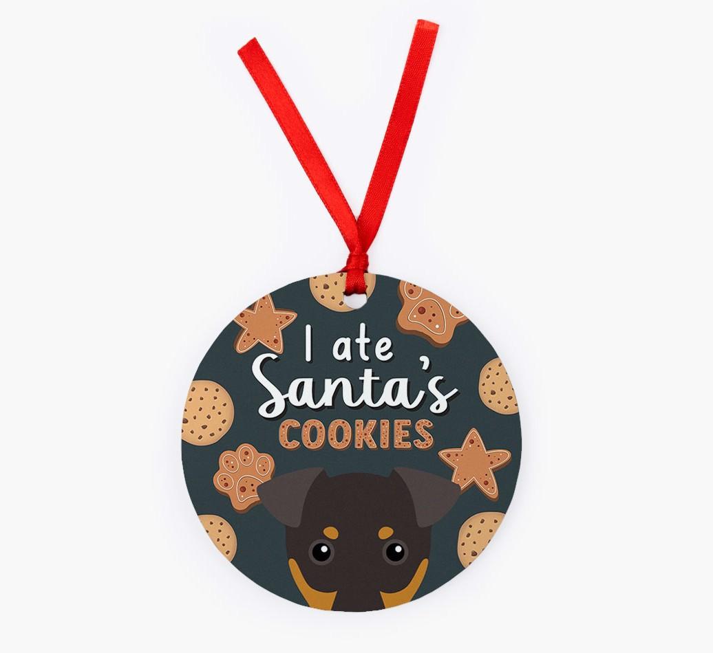 I Ate Santa's Cookies: Personalized {breedFullName} Christmas Decoration