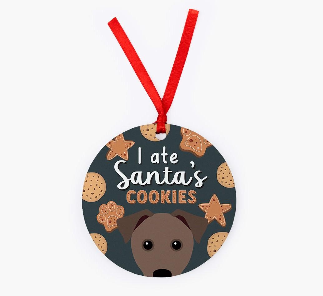 I Ate Santa's Cookies: Personalized {breedFullName} Christmas Decoration