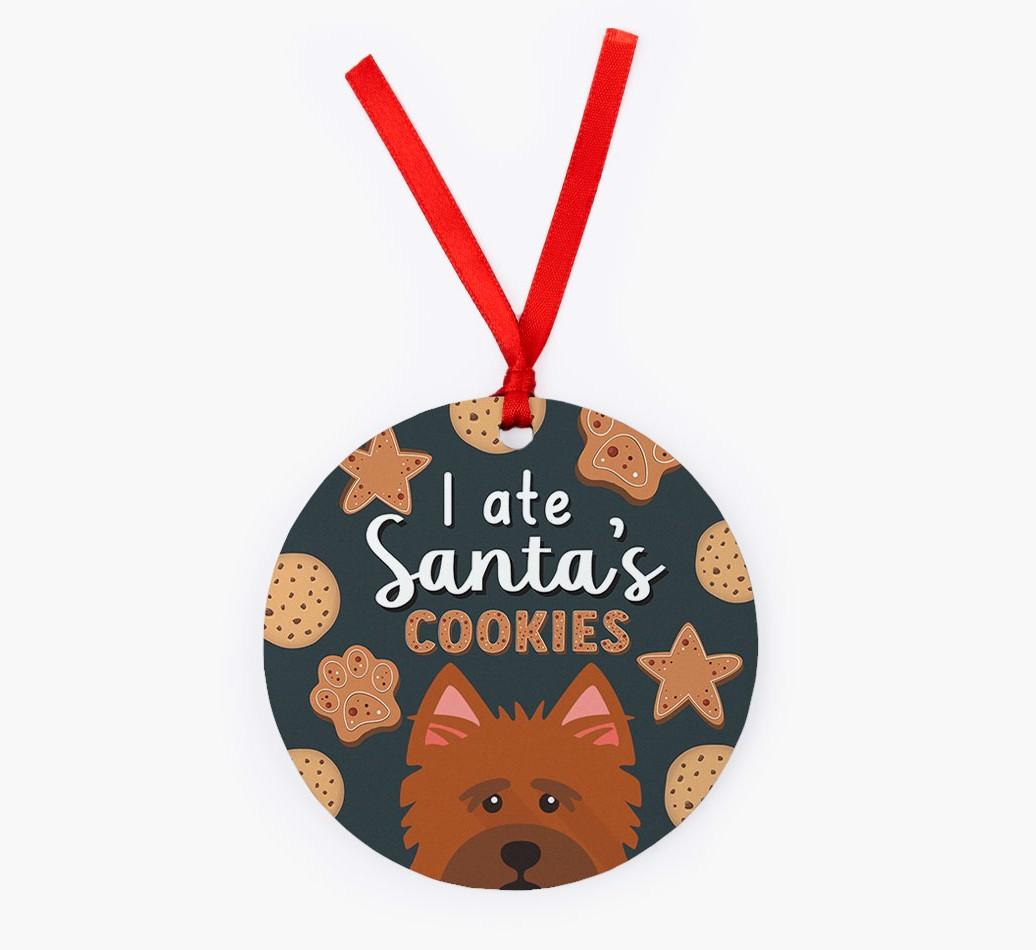 I Ate Santa's Cookies: Personalized {breedFullName} Christmas Decoration