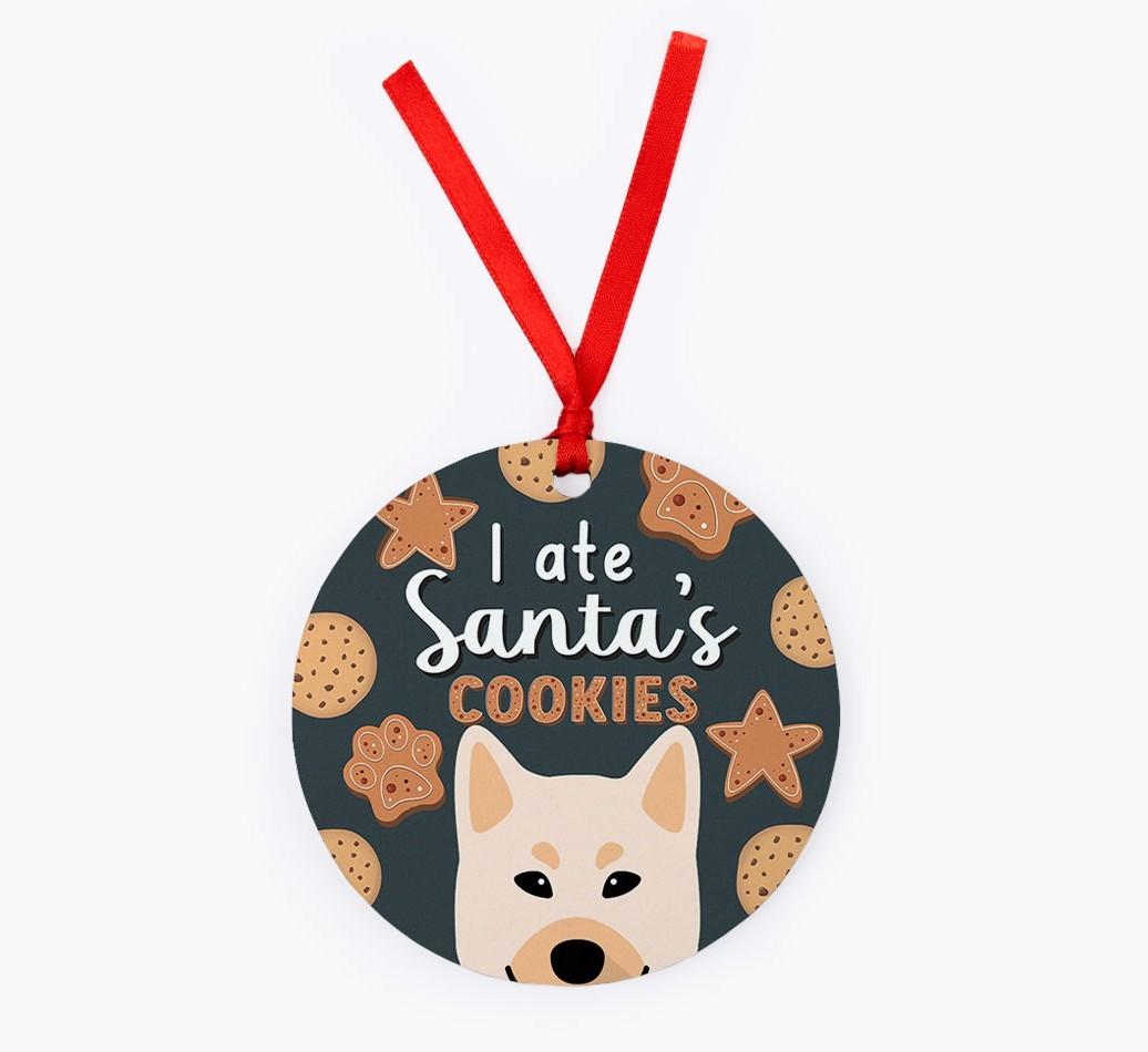 I Ate Santa's Cookies: Personalized {breedFullName} Christmas Decoration