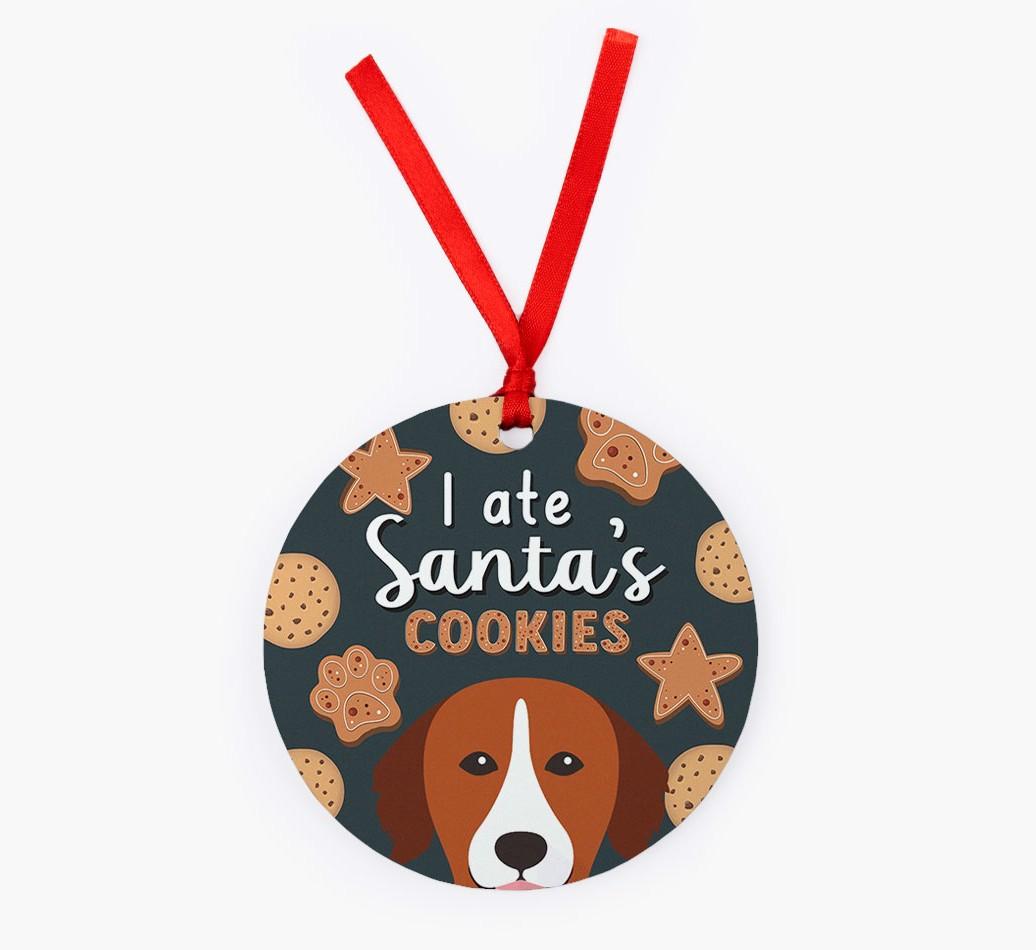 I Ate Santa's Cookies: Personalised {breedFullName} Christmas Decoration