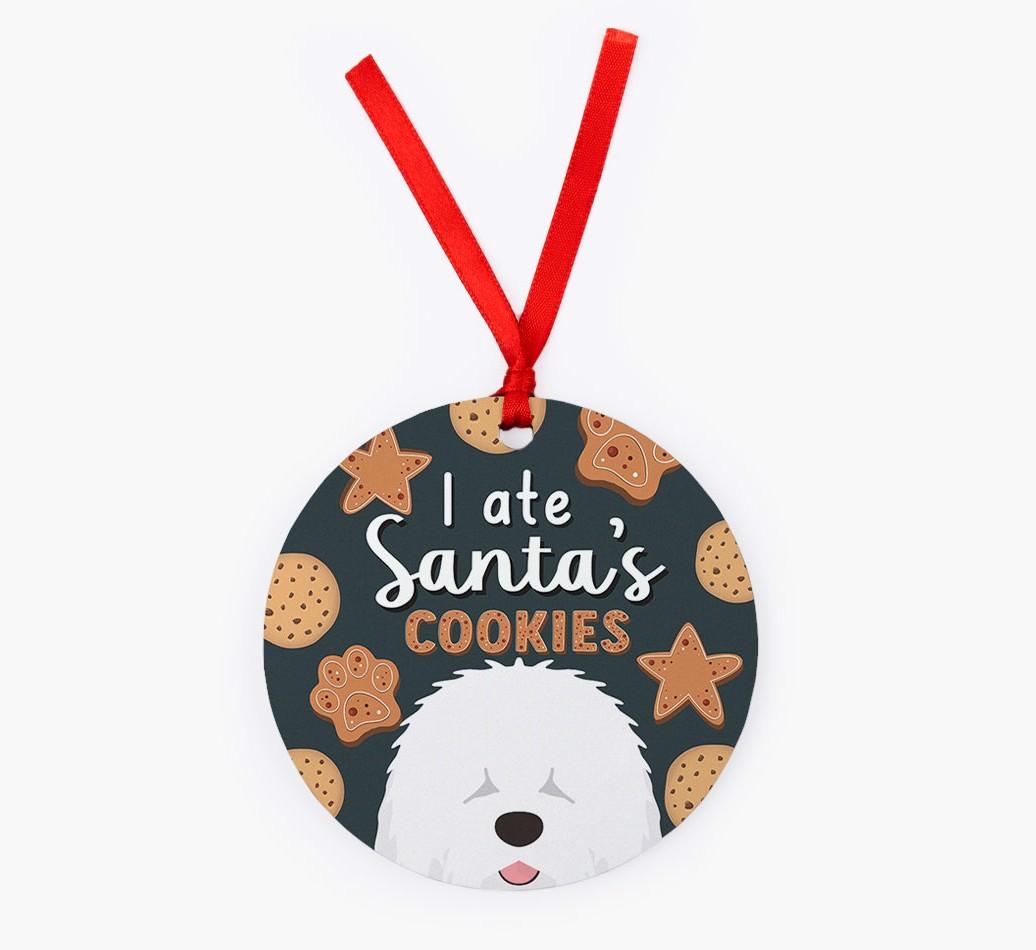 I Ate Santa's Cookies: Personalized {breedFullName} Christmas Decoration