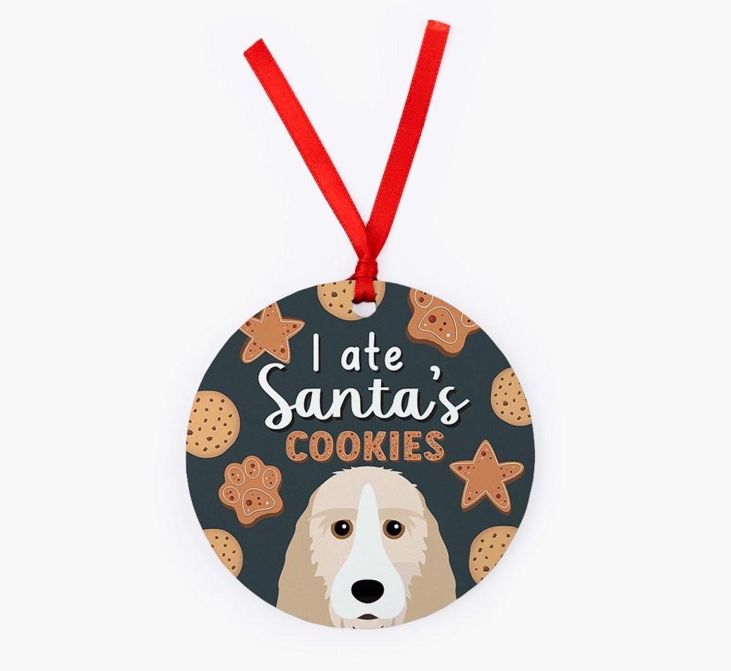 I Ate Santa's Cookies: Personalized {breedFullName} Christmas Decoration