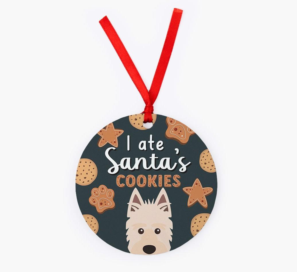 I Ate Santa's Cookies: Personalized {breedFullName} Christmas Decoration