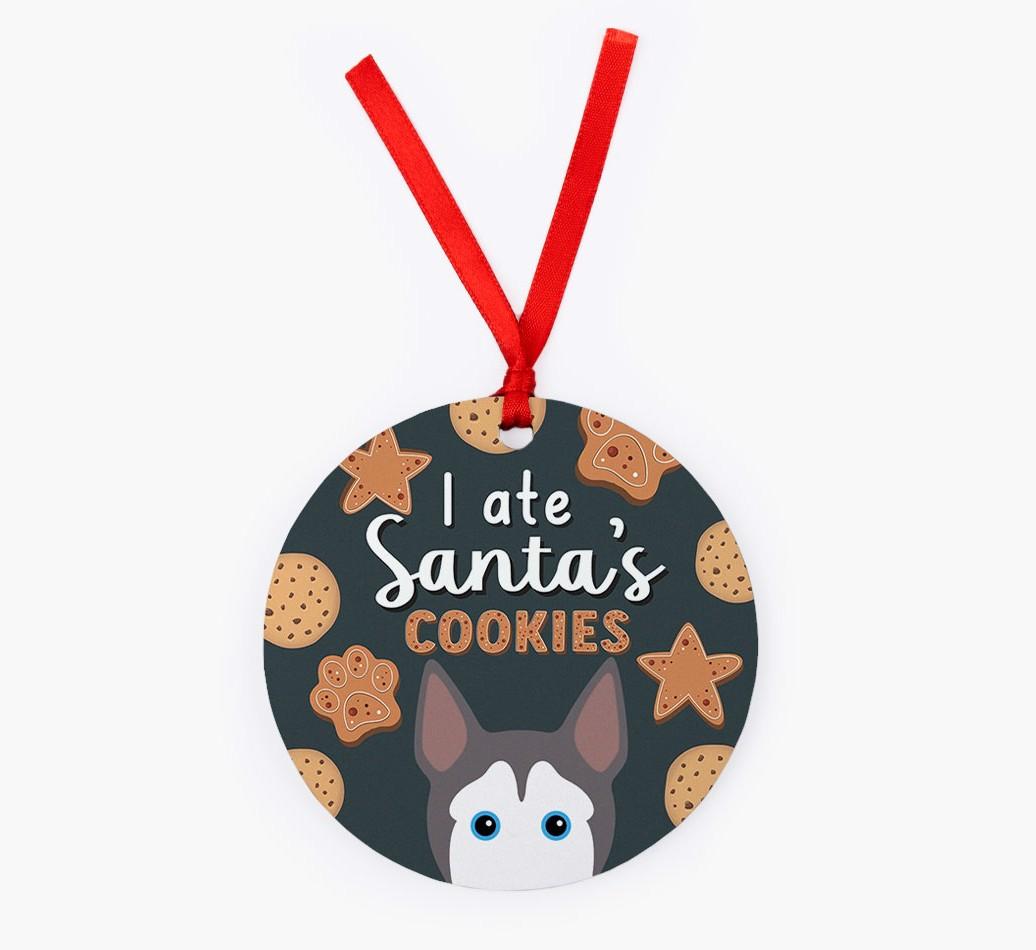 I Ate Santa's Cookies: Personalized {breedFullName} Christmas Decoration