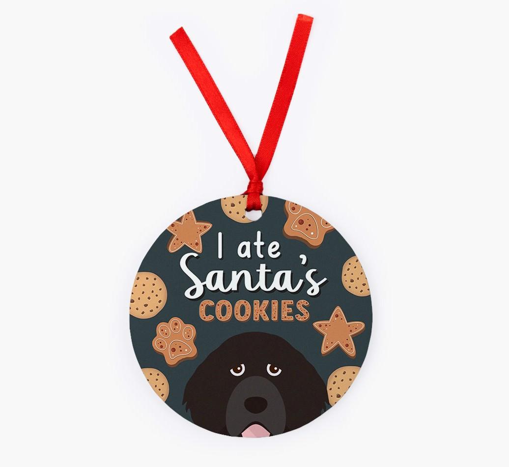 I Ate Santa's Cookies: Personalized {breedFullName} Christmas Decoration