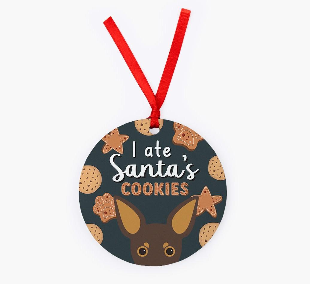 I Ate Santa's Cookies: Personalized {breedFullName} Christmas Decoration