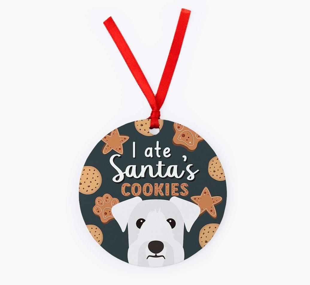 I Ate Santa's Cookies: Personalized {breedFullName} Christmas Decoration