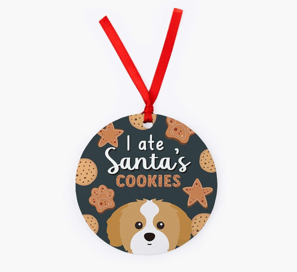 I Ate Santa's Cookies: Personalized {breedFullName} Christmas Decoration