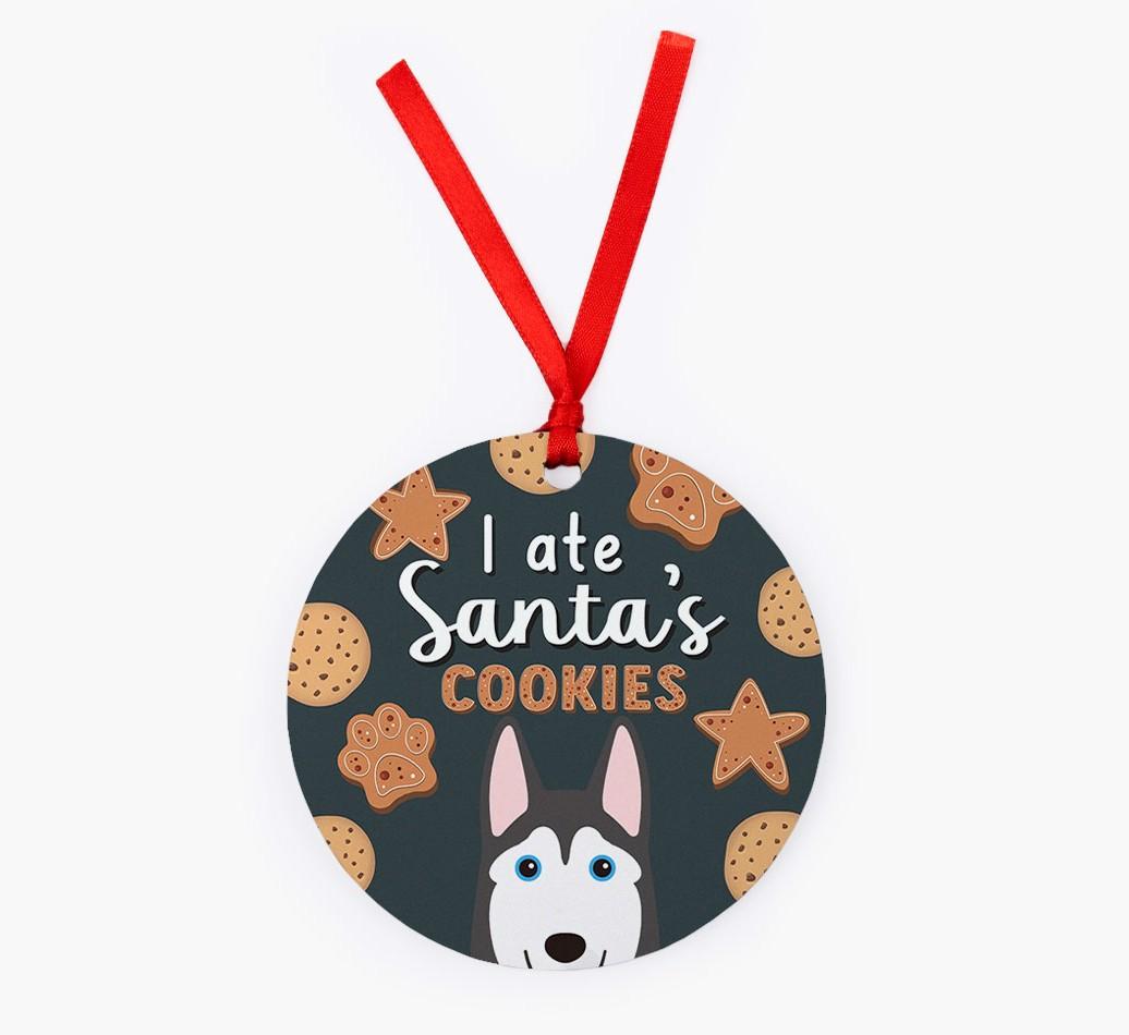 I Ate Santa's Cookies: Personalized {breedFullName} Christmas Decoration