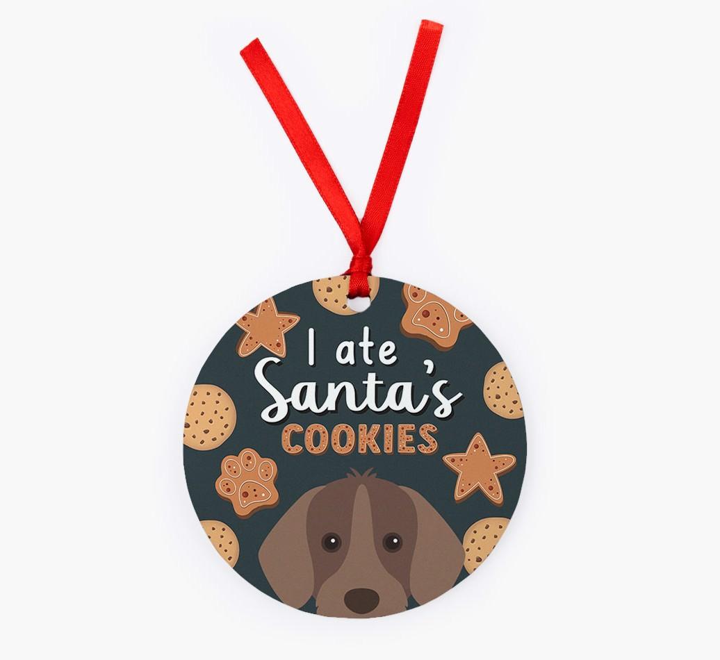 I Ate Santa's Cookies: Personalized {breedFullName} Christmas Decoration
