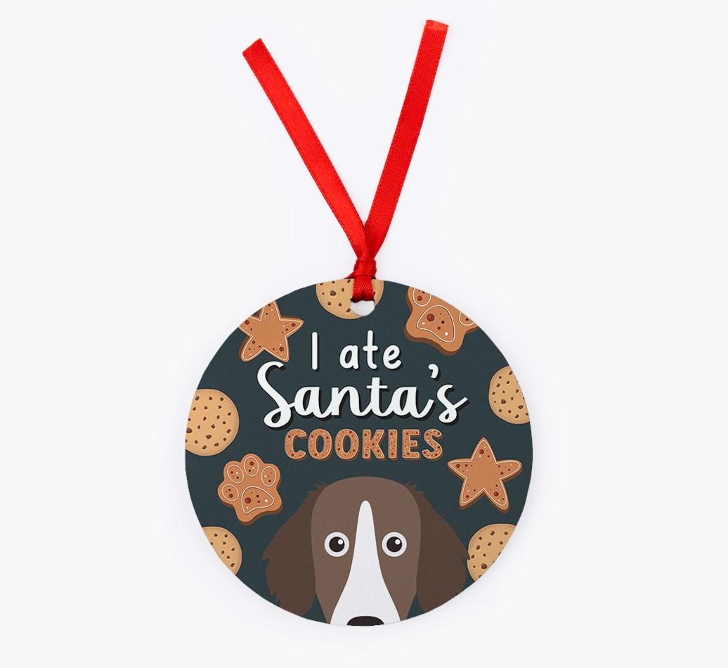 I Ate Santa's Cookies: Personalized {breedFullName} Christmas Decoration