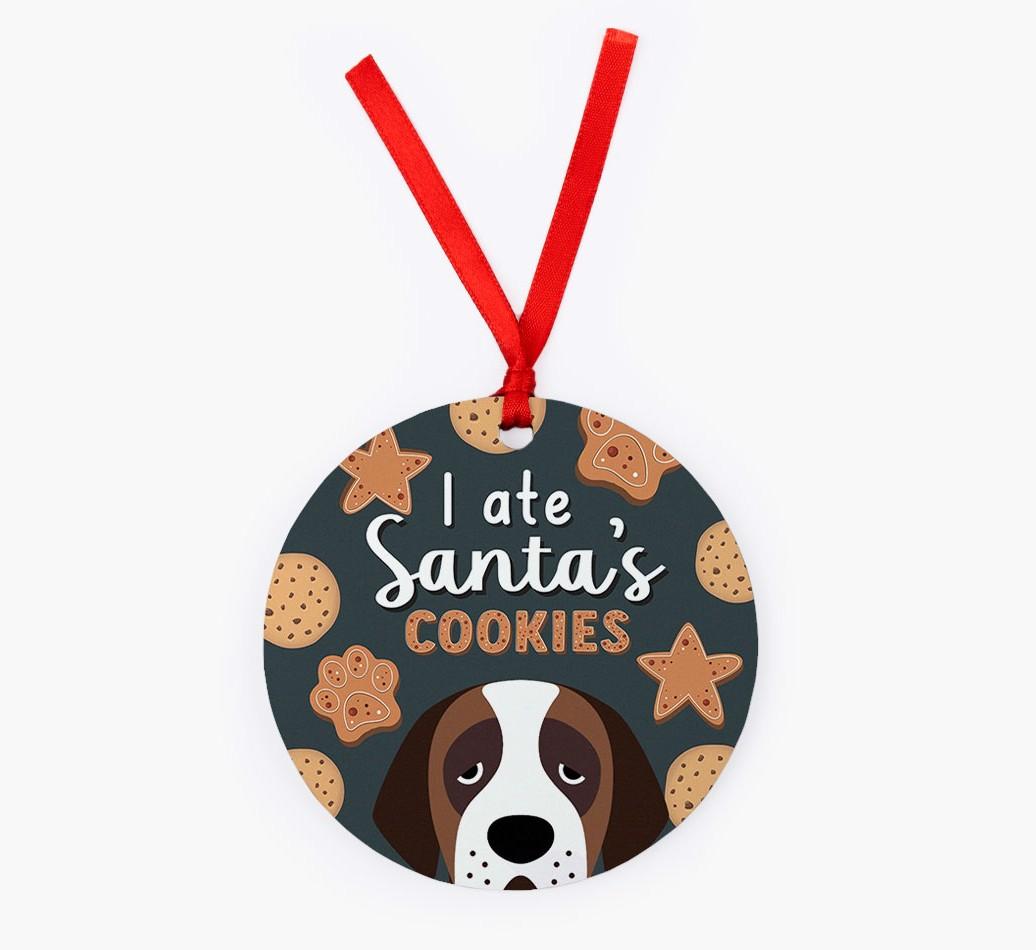 I Ate Santa's Cookies: Personalized {breedFullName} Christmas Decoration