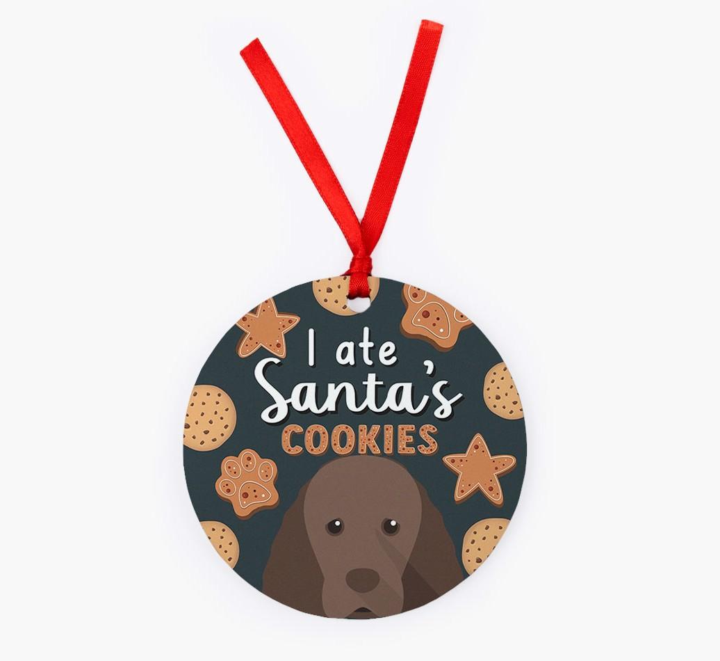 I Ate Santa's Cookies: Personalized {breedFullName} Christmas Decoration