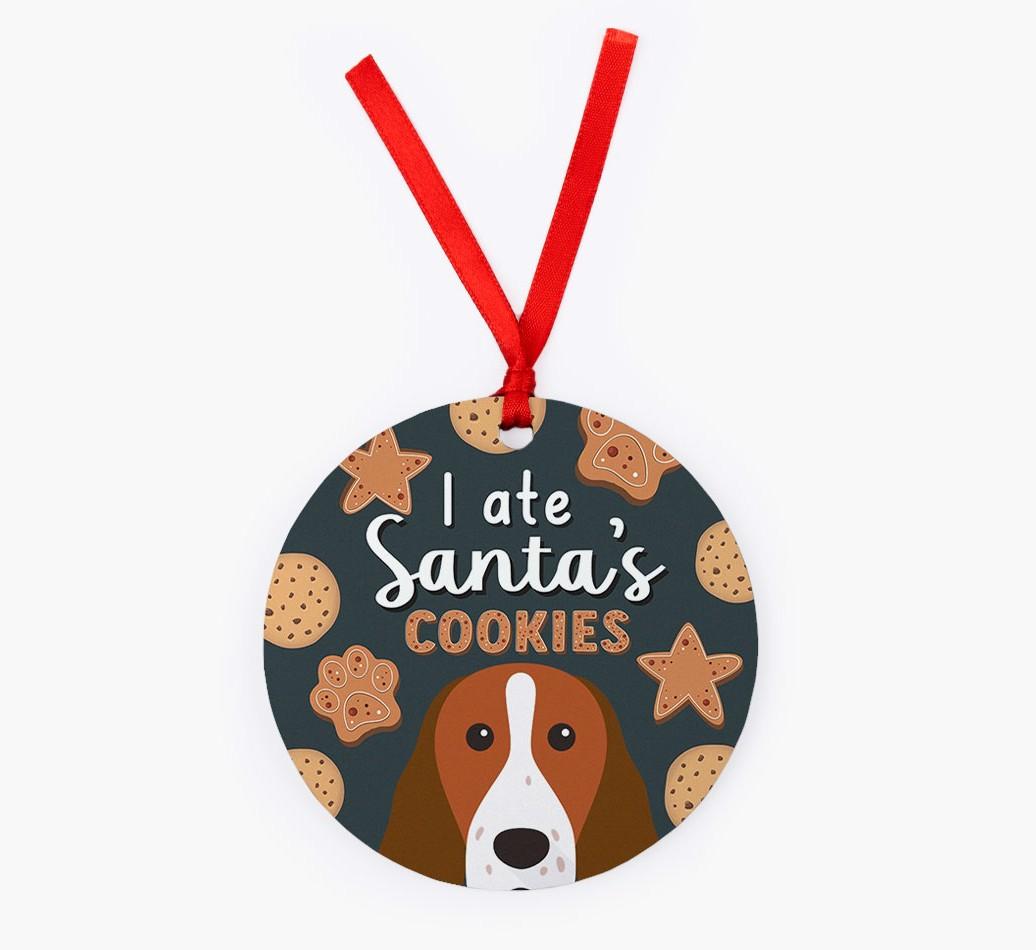 I Ate Santa's Cookies: Personalized {breedFullName} Christmas Decoration