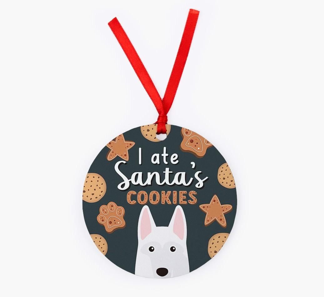 I Ate Santa's Cookies: Personalized {breedFullName} Christmas Decoration