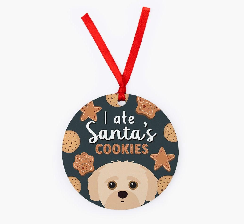 I Ate Santa's Cookies: Personalized {breedFullName} Christmas Decoration