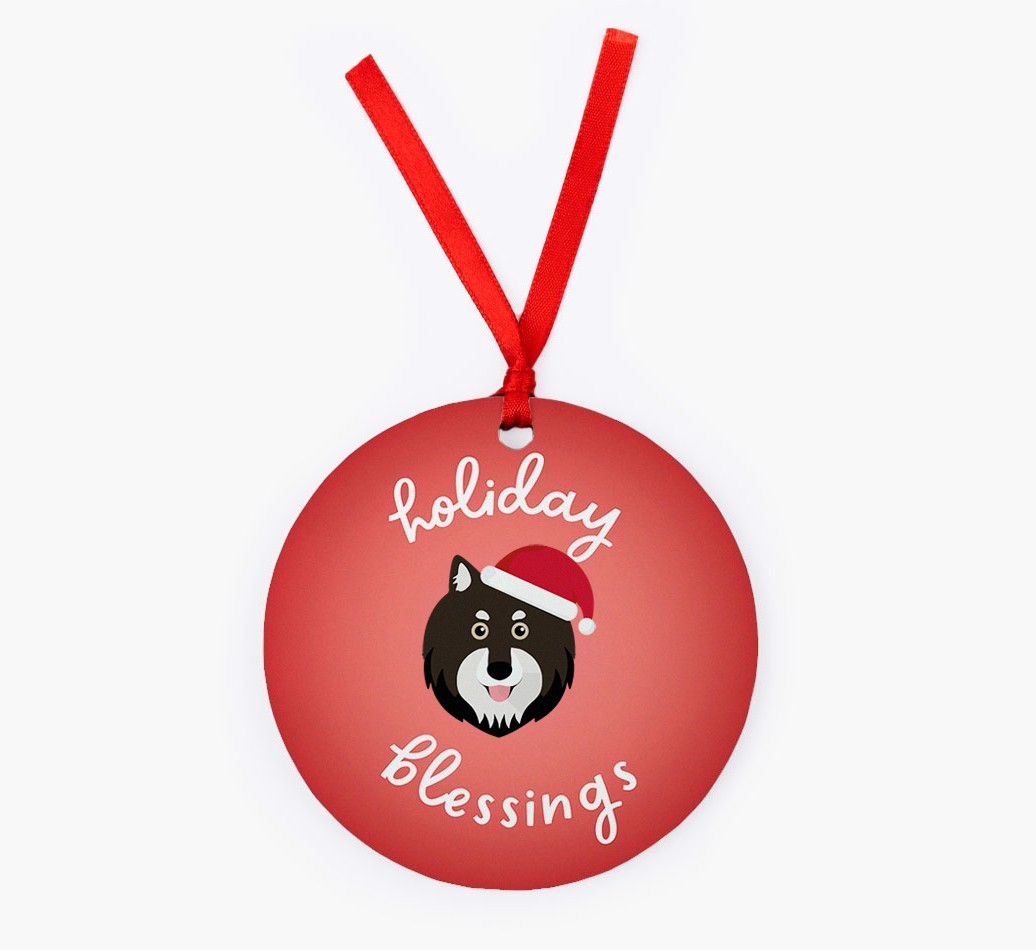 Holiday Blessings: Personalized {breedFullName} Christmas Decoration