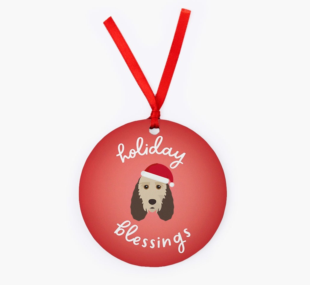 Holiday Blessings: Personalized {breedFullName} Christmas Decoration