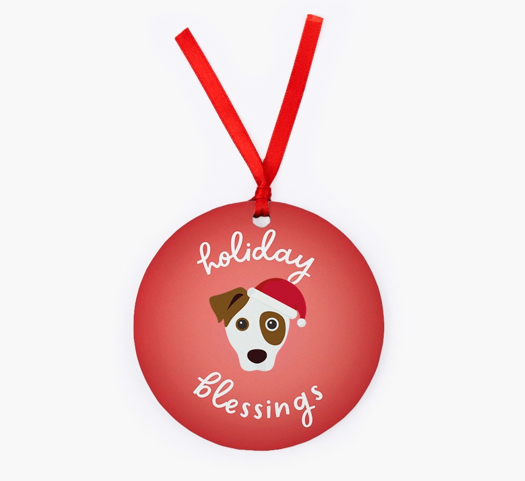 Holiday Blessings: Personalized {breedFullName} Christmas Decoration