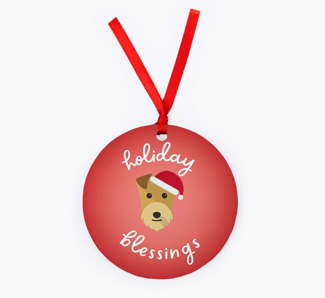 Holiday Blessings: Personalized {breedFullName} Christmas Decoration