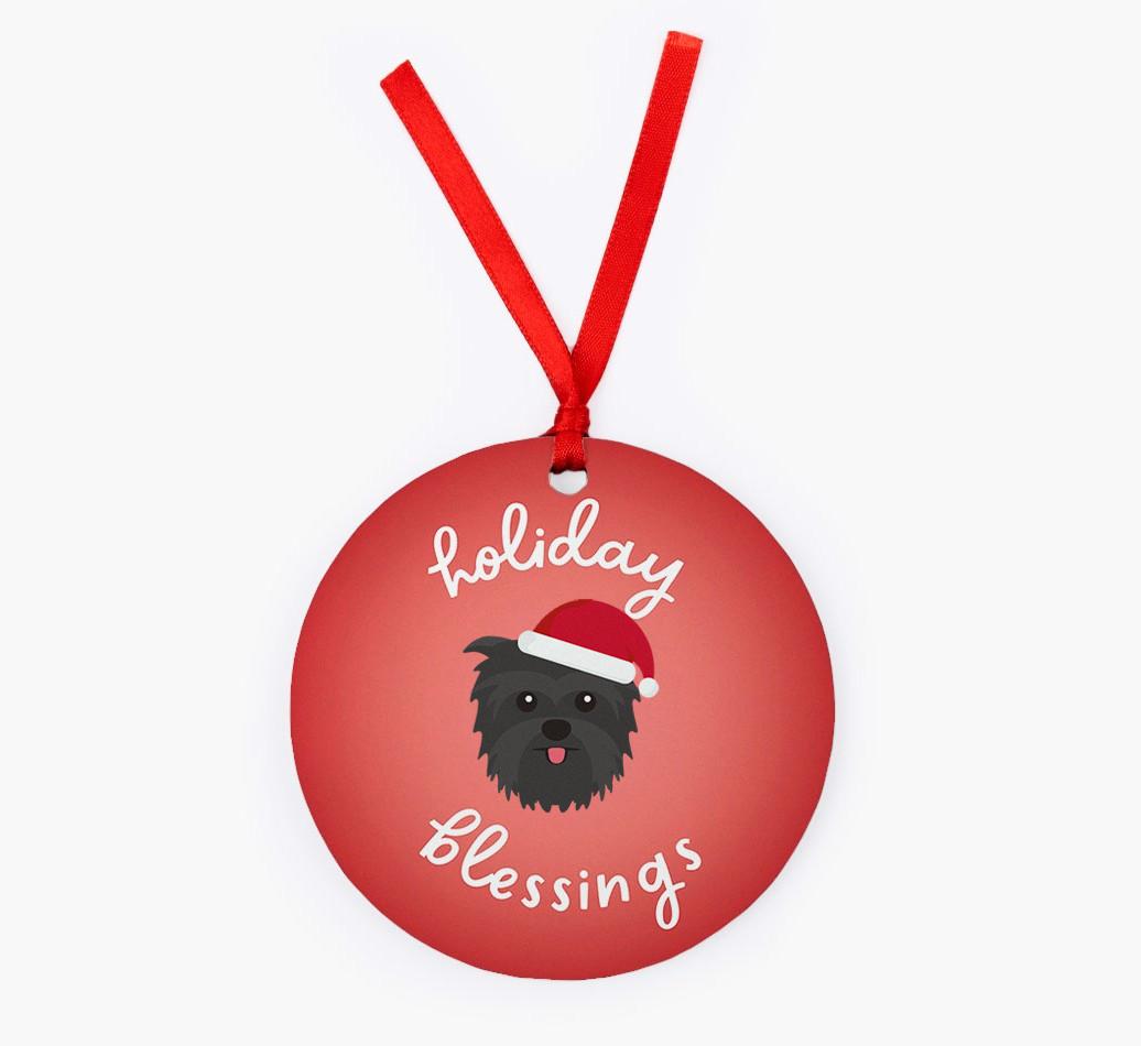 Holiday Blessings: Personalized {breedFullName} Christmas Decoration