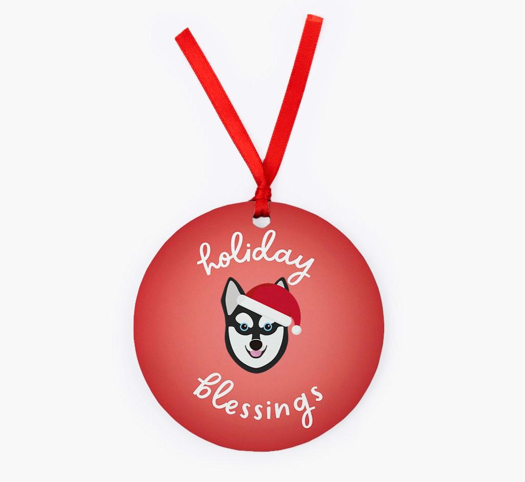 Holiday Blessings: Personalized {breedFullName} Christmas Decoration