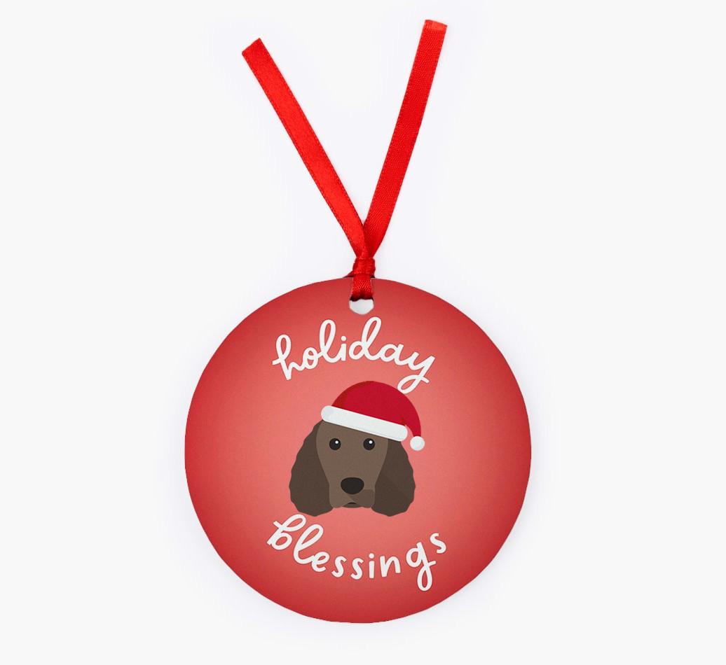 Holiday Blessings: Personalized {breedFullName} Christmas Decoration