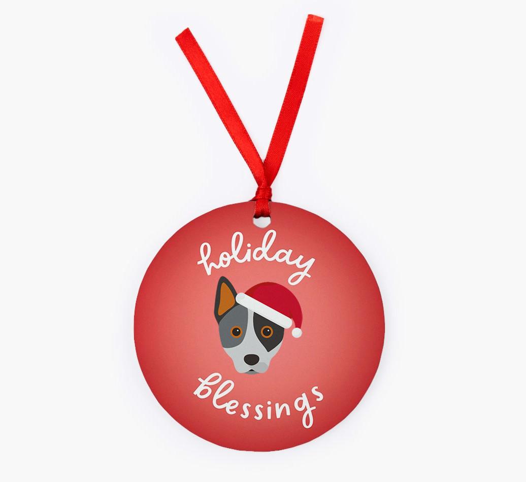 Holiday Blessings: Personalized {breedFullName} Christmas Decoration