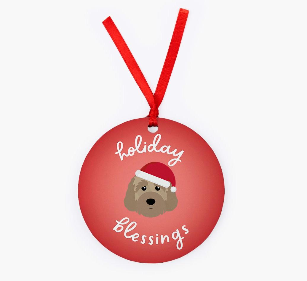 Holiday Blessings: Personalized {breedFullName} Christmas Decoration