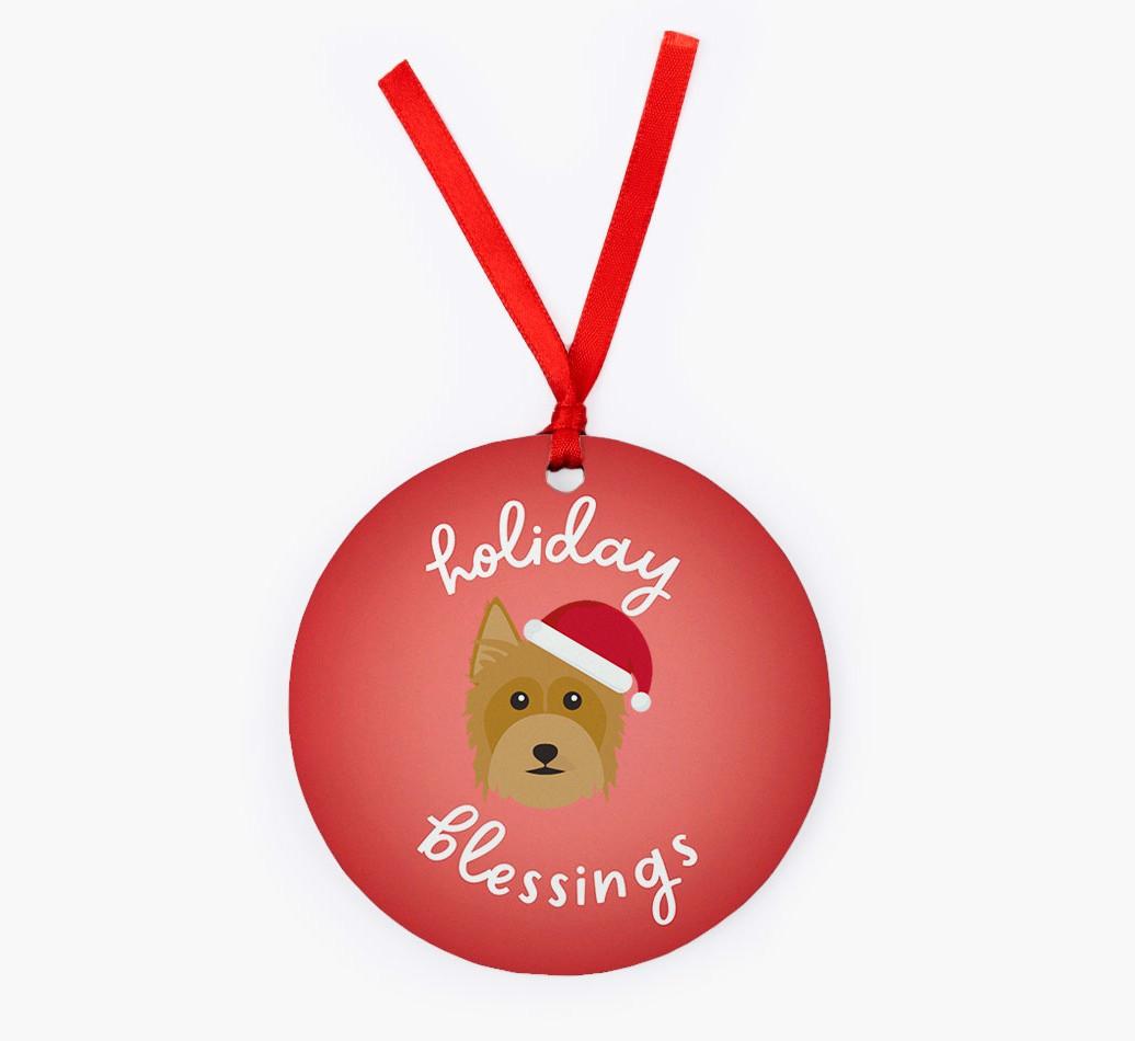 Holiday Blessings: Personalized {breedFullName} Christmas Decoration