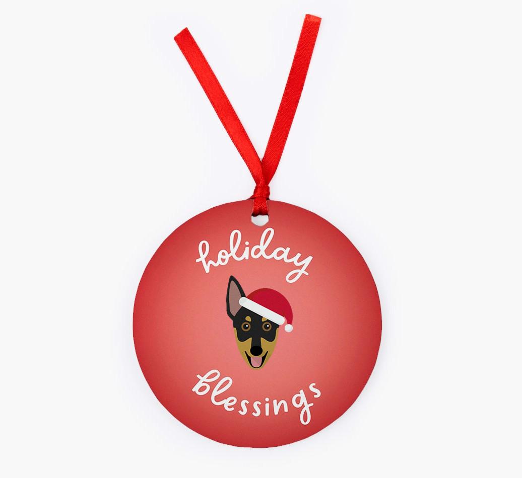 Holiday Blessings: Personalized {breedFullName} Christmas Decoration