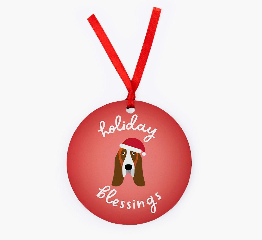 Holiday Blessings: Personalized {breedFullName} Christmas Decoration