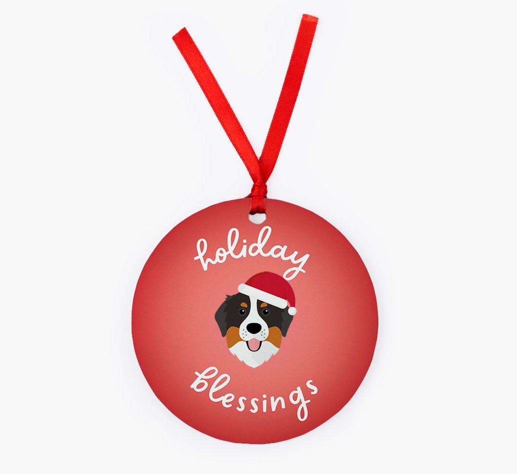 Holiday Blessings: Personalized {breedFullName} Christmas Decoration