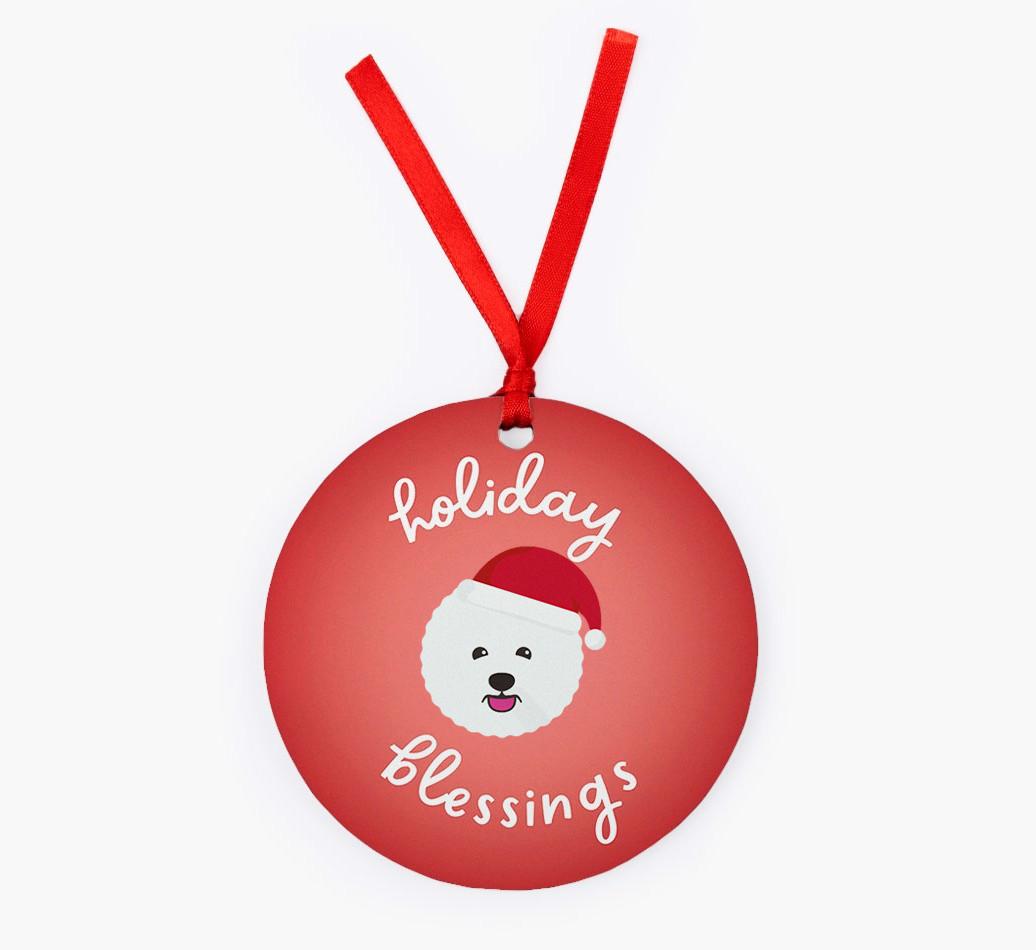 Holiday Blessings: Personalized {breedFullName} Christmas Decoration