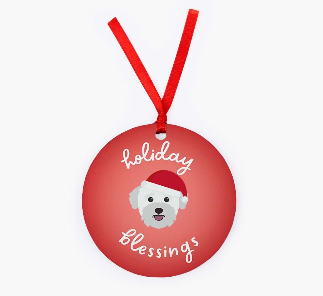 Holiday Blessings: Personalized {breedFullName} Christmas Decoration