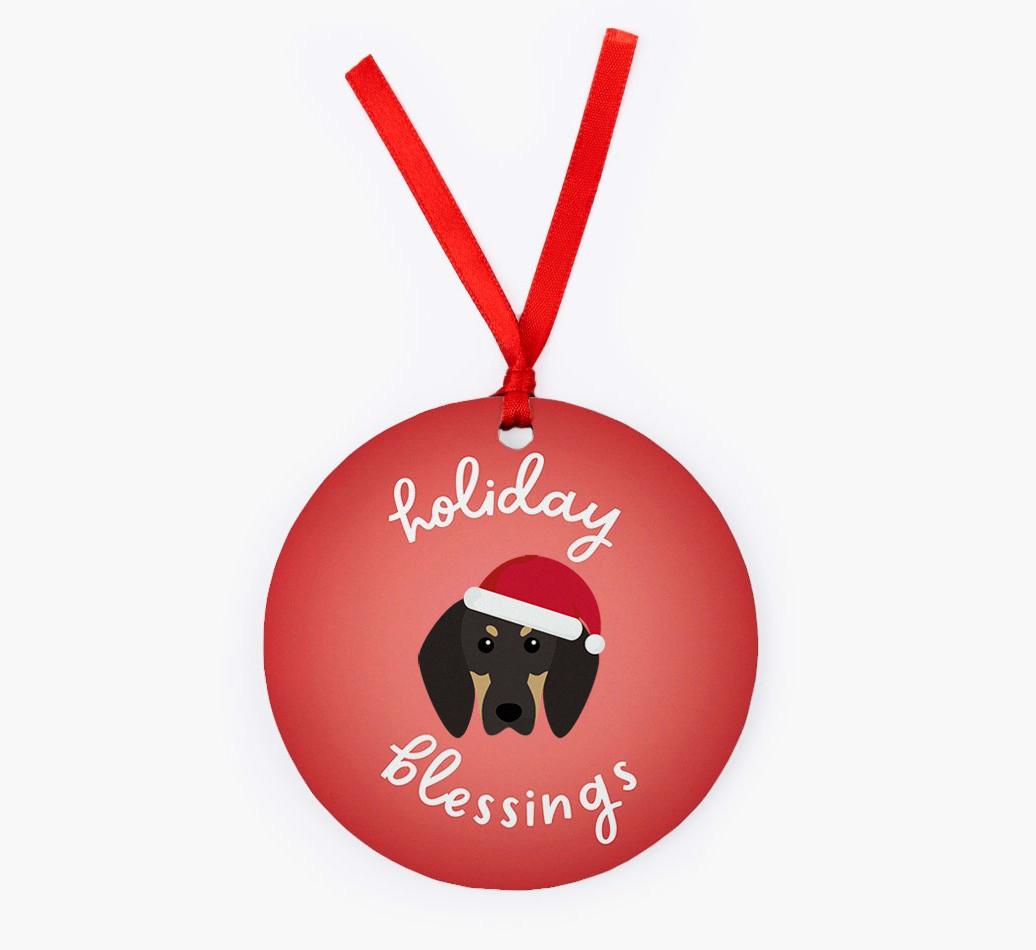 Holiday Blessings: Personalized {breedFullName} Christmas Decoration