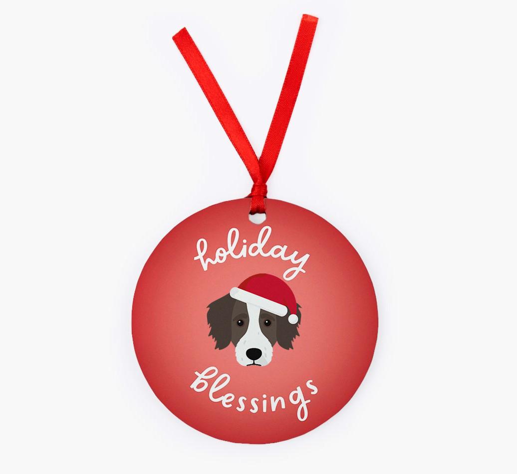 Holiday Blessings: Personalized {breedFullName} Christmas Decoration