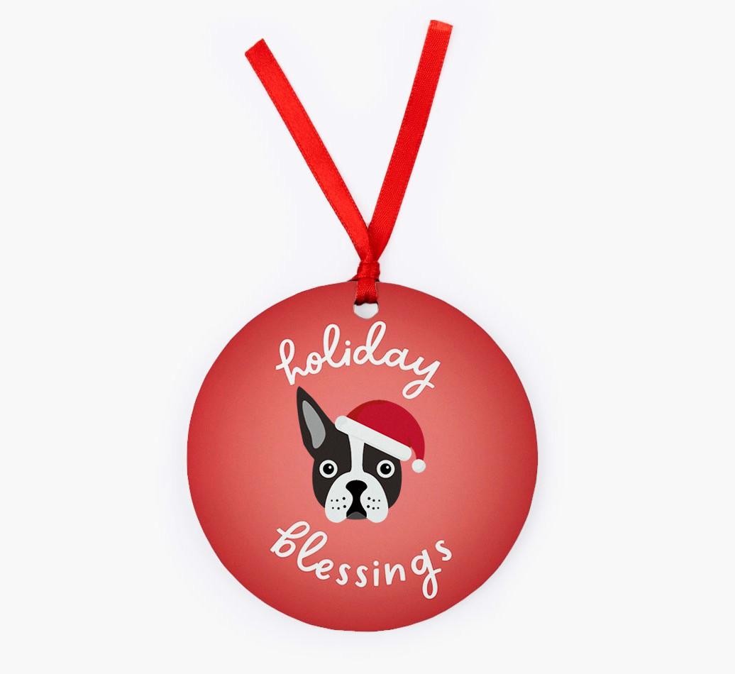 Holiday Blessings: Personalized {breedFullName} Christmas Decoration