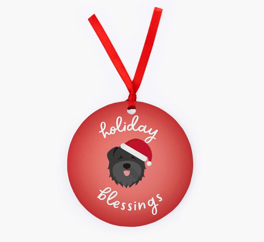 Holiday Blessings: Personalized {breedFullName} Christmas Decoration