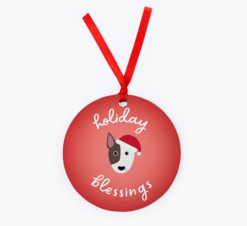 Holiday Blessings: Personalized {breedFullName} Christmas Decoration